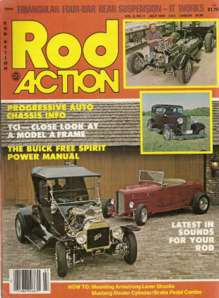 ROD ACTION 1980 JULY - ARMSTRONG LEVER SHOCKS, PROPERLY HANG A REAREND
